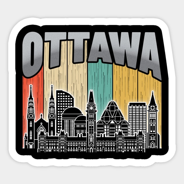 Ottawa Canada Sticker by ThyShirtProject - Affiliate